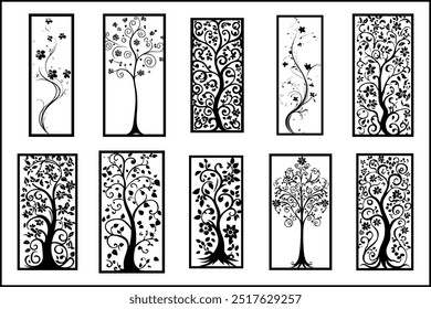 Elegant Laser Cut Decorative Panel Set  Intricate Designs for Modern Home Décor, Stylish Laser Cut Panels Perfect for Wall Décor, Room Dividers, and Interior Design