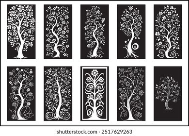 Elegant Laser Cut Decorative Panel Set  Intricate Designs for Modern Home Décor, Stylish Laser Cut Panels Perfect for Wall Décor, Room Dividers, and Interior Design