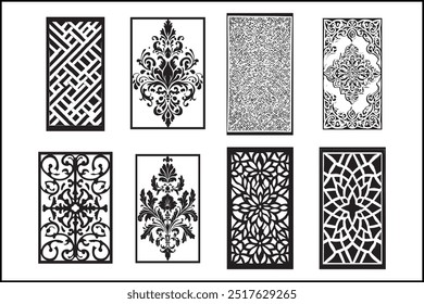 Elegant Laser Cut Decorative Panel Set  Intricate Designs for Modern Home Décor, Stylish Laser Cut Panels Perfect for Wall Décor, Room Dividers, and Interior Design