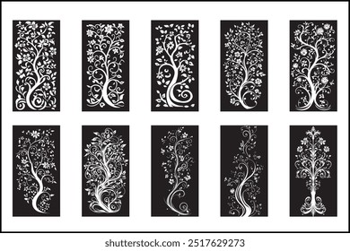 Elegant Laser Cut Decorative Panel Set  Intricate Designs for Modern Home Décor, Stylish Laser Cut Panels Perfect for Wall Décor, Room Dividers, and Interior Design