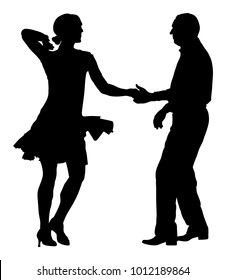 1,233 Female salsa dancing silhouette white background Images, Stock ...