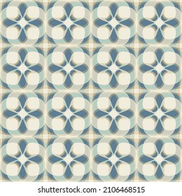 Elegant lattice seamless pattern in light colors. Vector illustration for print, fabric, cover, packaging, interior decor, blog decoration and other your projects.