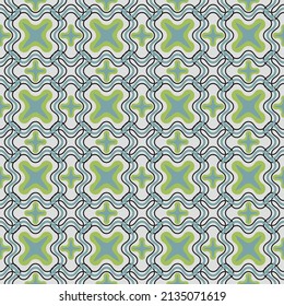 Elegant lattice seamless pattern. Wavy lines, art forms and elements, stripes are grouped and arranged in a certain order. Vector.