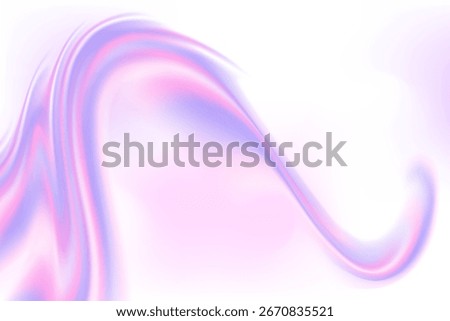 Elegant lavender violet background, light purple liquid gradient wallpaper with wavy lines. Abstract wave form, glowing fluid composition, cosmetology presentation, beauty science, skin care banner
