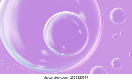 Elegant Layered Minimal Design With Bubble Image, Perfect Visual Balance, and Soft Flow.