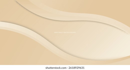 Fundo de forma em camadas elegante com linhas douradas