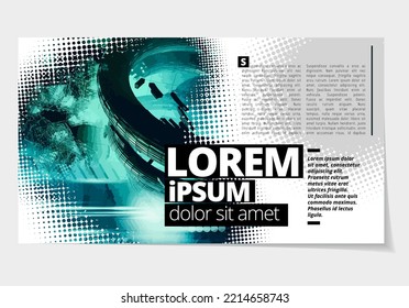 Elegant layout for business presentation with technology and science background, vector illustartion