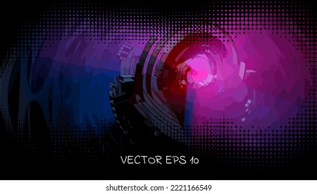 Elegant layout for business presentation with technology and science background, vector illustartion