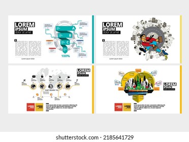 Elegant layout for business presentation, vector illustartion