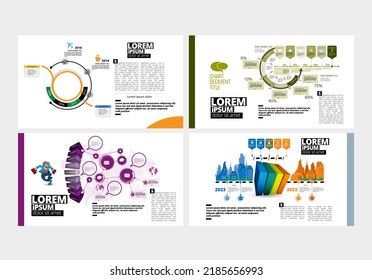 Elegant layout for business presentation, vector illustartion