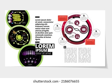 Elegant layout for business presentation, vector illustartion