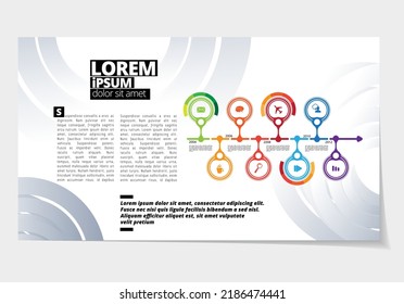 Elegant layout for business presentation, vector illustartion
