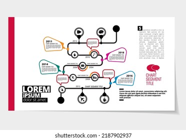 Elegant layout for business presentation, vector illustartion