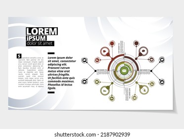 Elegant layout for business presentation, vector illustartion