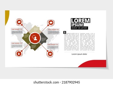 Elegant layout for business presentation, vector illustartion