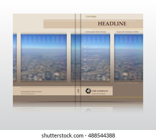 elegant layout template in A4 size design for cover and annual report