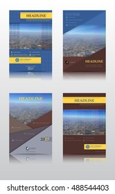 elegant layout template in A4 size design for cover and annual report