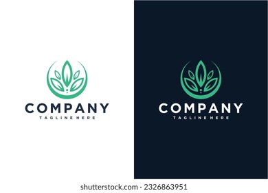 Elegant Leaf Creative Concept Logo Design Template