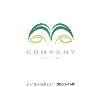 elegant leaf logo design for nature activity