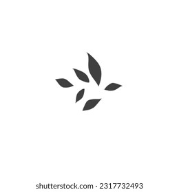 Elegant leaf patterns and illustrations for backgrounds and logos