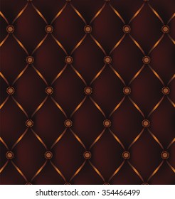 Elegant Leather pattern with diamond shapes. Vector