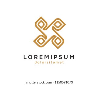 Elegant Leaves Logo Template Design Vector, Emblem, Concept Design, Creative Symbol, Icon