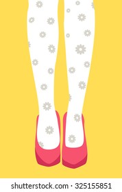 Elegant legs. Vector illustration