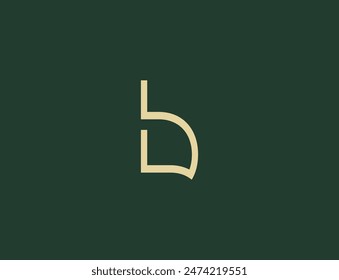 Elegant Letter b Logo Design. Letter Logo Design - Modern Logo, Monogram, Initial Branding, and Business Identity Vector Graphic