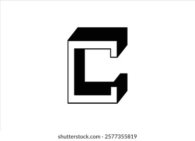 Elegant Letter C logo Vector Template Initial Letter C Logo Design. Creative And Modern 3D C logo