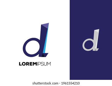elegant letter d logo template set. logotype design vector