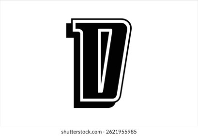 Elegantes Letter D Logo Vektor Vorlage Initial Letter D Logo Design Vektor Vorlage. Creative And Modern D Logo