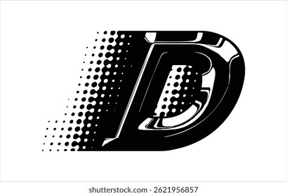 Elegante Letra D logo Vector Plantilla Letra D inicial Logo Diseño Vector Plantilla. Logotipo de D creativo y moderno