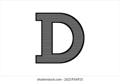 Elegante Letra D logo Vector Plantilla Letra D inicial Logo Diseño Vector Plantilla. Logotipo de D creativo y moderno