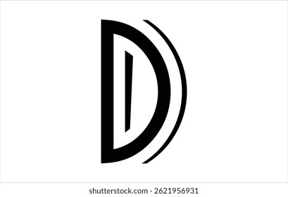 Elegante Letra D logo Vector Plantilla Letra D inicial Logo Diseño Vector Plantilla. Logotipo de D creativo y moderno