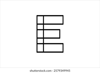 Elegant Letter E logo Vector Template Initial Letter E Logo Design. Creative And Modern E logo