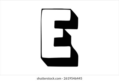 Letra Elegante E modelo de vetor de logotipo Letra Inicial E Modelo de vetor de design de logotipo. Logotipo E Criativo e Moderno