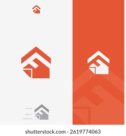 Elegant Letter F Logo Design Incorporating Flight And Paper Elements In A Modern Geometric Style