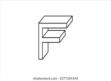 Elegant Letter F logo Vector Template Initial Letter F Logo Design. Creative And Modern F logo