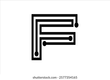 Elegant Letter F logo Vector Template Initial Letter F Logo Design. Creative And Modern F logo