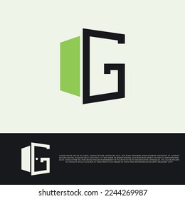 elegant letter G monogram logo design with vector files EPS, and AI , G logo, G typography