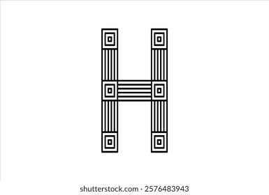 Elegant Letter H logo Vector Template Initial Letter H Logo Design. H Logo Design. Creative And Modern H logo.