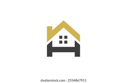 Elegant Letter A and House Logo Template for Business