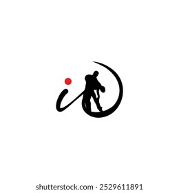 Elegant Letter id Couple Dance Logo Design with Flowing Silhouette for Creative Branding