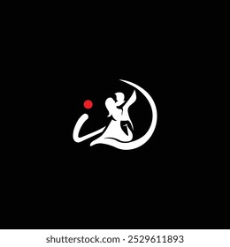 Elegant Letter id Couple Dance Logo Design with Flowing Silhouette for Creative Branding