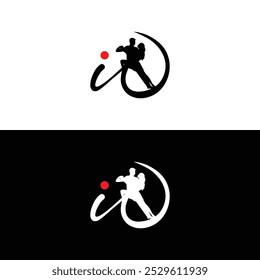 Elegant Letter id Couple Dance Logo Design with Flowing Silhouette for Creative Branding