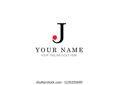 elegant letter j logo, icon, symbol