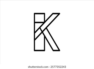 Elegant Letter K logo Vector Template Initial Letter K Logo Design. Creative And Modern K logo.