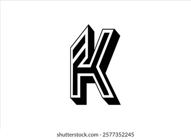 Elegant Letter K logo Vector Template Initial Letter K Logo Design. Creative And Modern K logo.