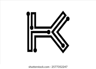 Elegant Letter K logo Vector Template Initial Letter K Logo Design. Creative And Modern K logo.