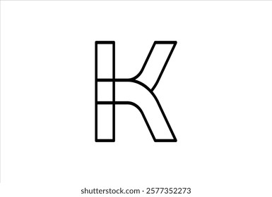 Elegant Letter K logo Vector Template Initial Letter K Logo Design. Creative And Modern K logo.